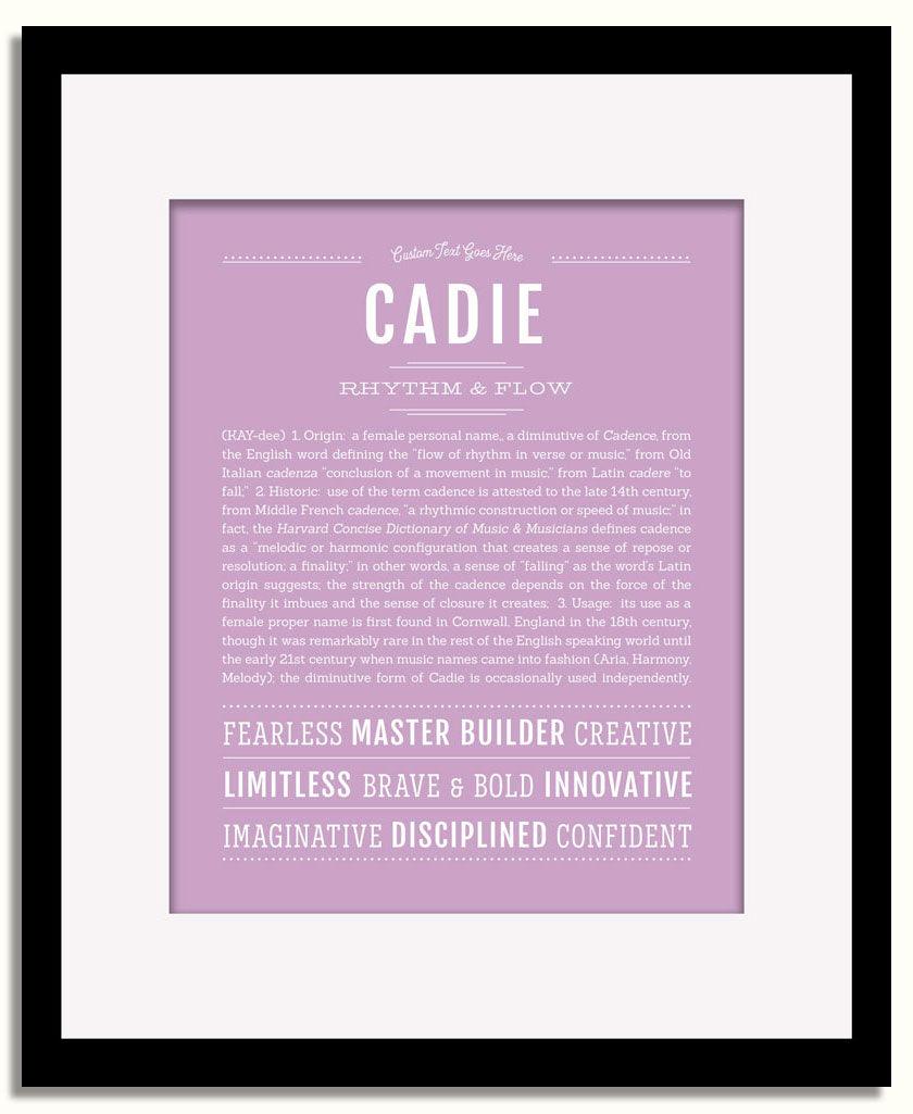 Frame Options | Lilac | Black Frame, Matted