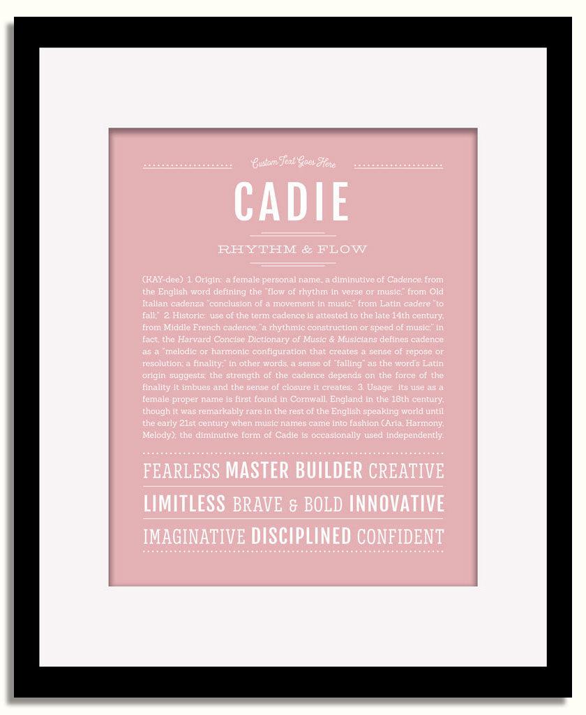 Frame Options | Dusty Rose | Black Frame, Matted