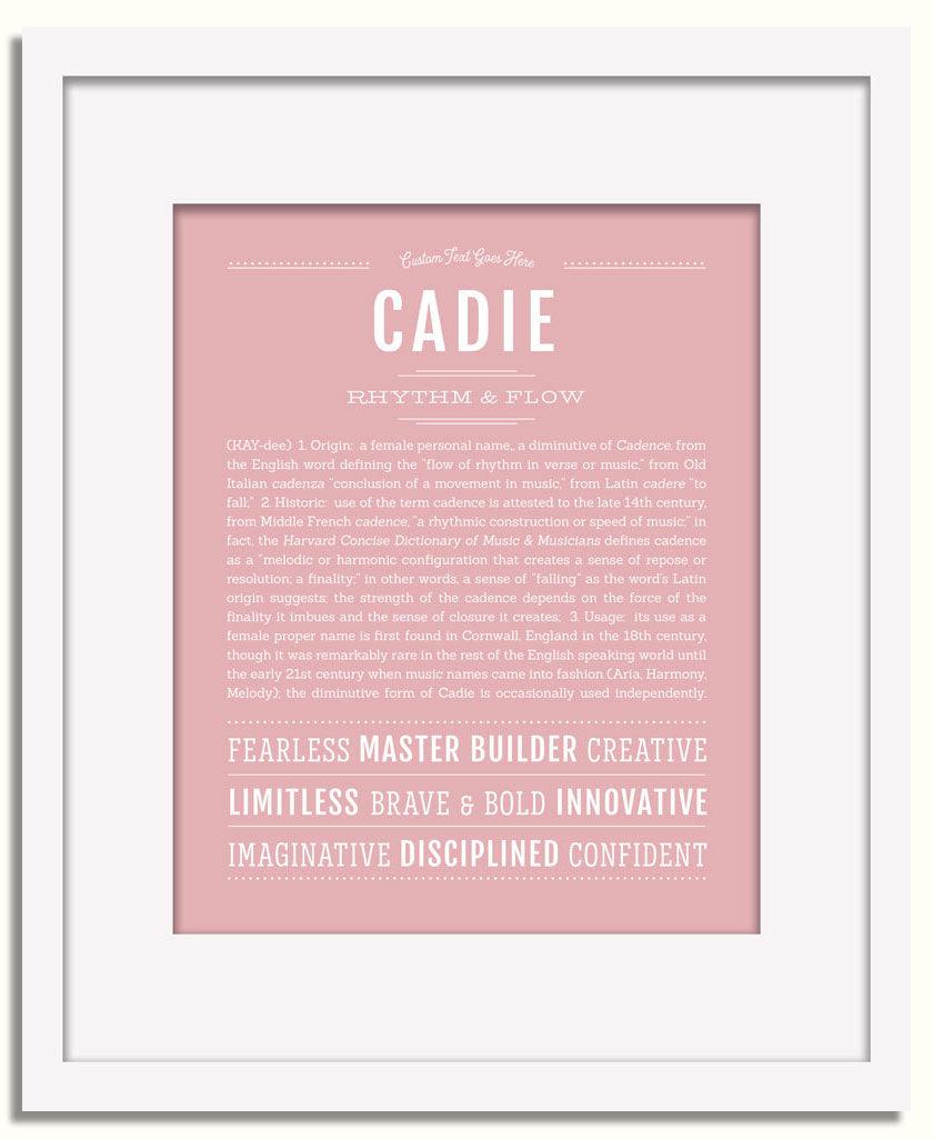 Frame Options | Dusty Rose | White Frame, Matted