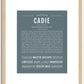 Cadie | Name Art Print