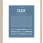 Cadie | Name Art Print