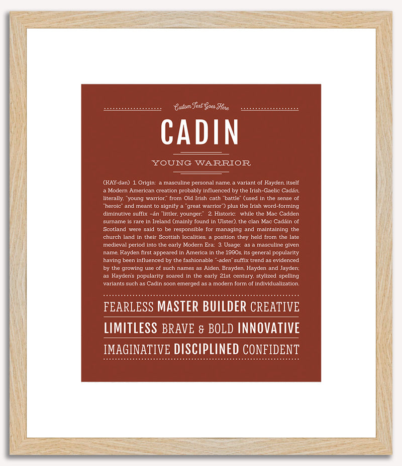 Cadin | Name Art Print