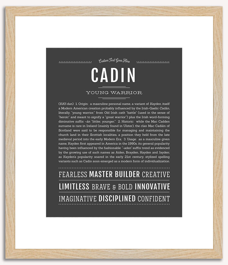 Cadin | Name Art Print