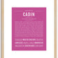 Cadin | Name Art Print