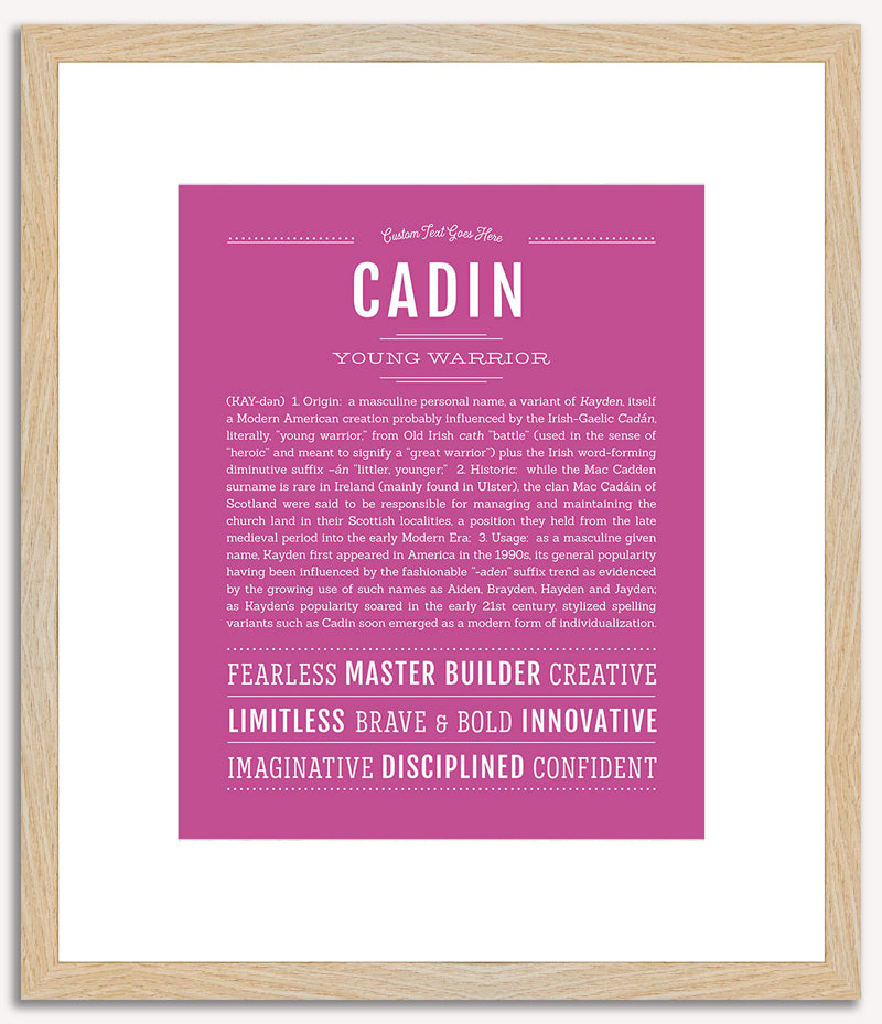 Cadin | Name Art Print