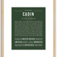 Cadin | Name Art Print