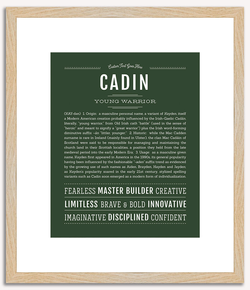 Cadin | Name Art Print