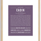 Cadin | Name Art Print