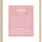 Cadin | Name Art Print