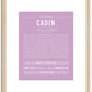 Cadin | Name Art Print