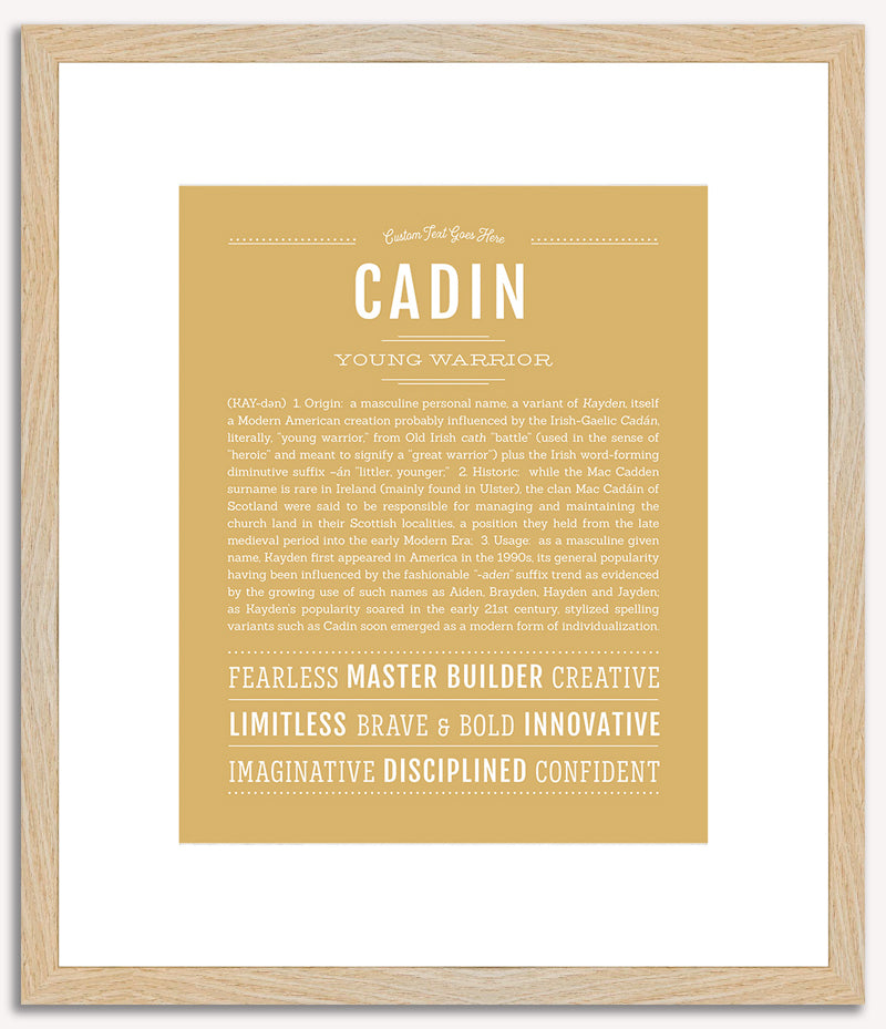 Cadin | Name Art Print