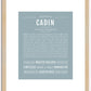 Cadin | Name Art Print