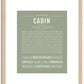 Cadin | Name Art Print