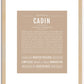 Cadin | Name Art Print