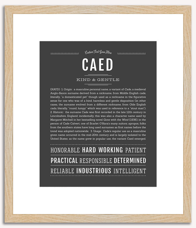 Caed | Name Art Print