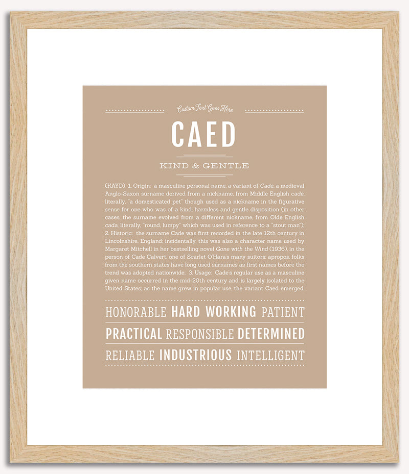 Caed | Name Art Print