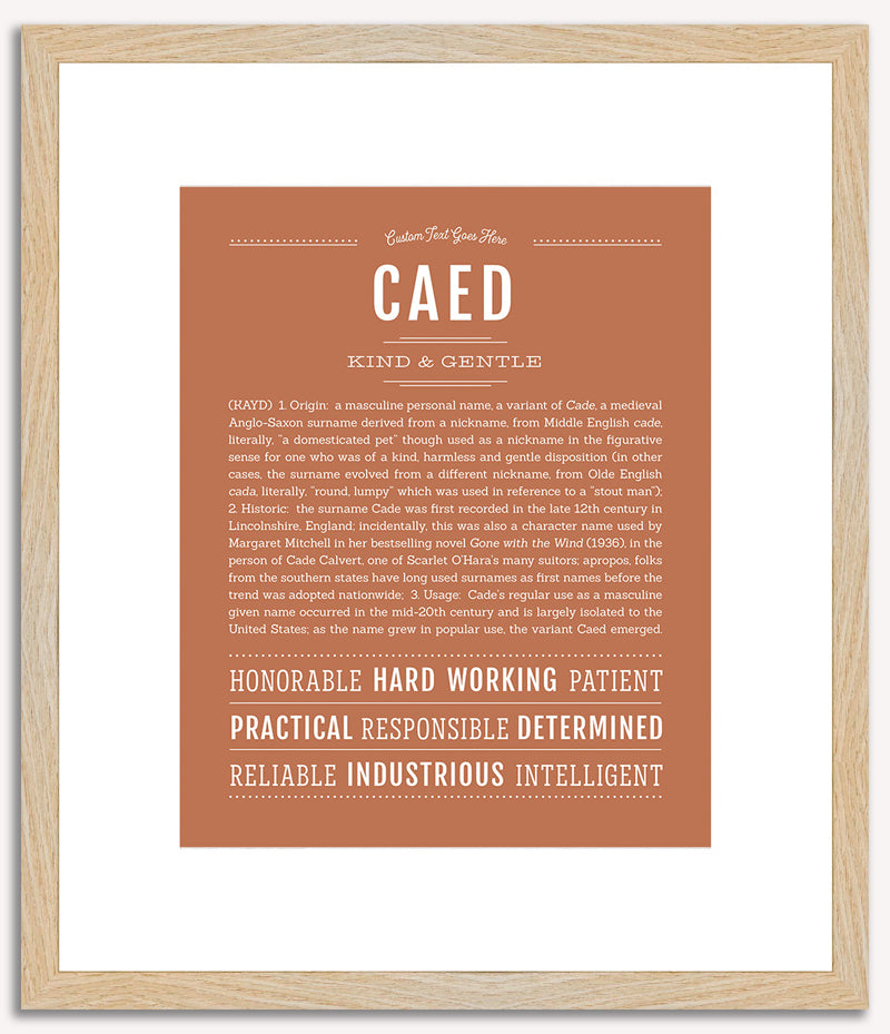 Caed | Name Art Print