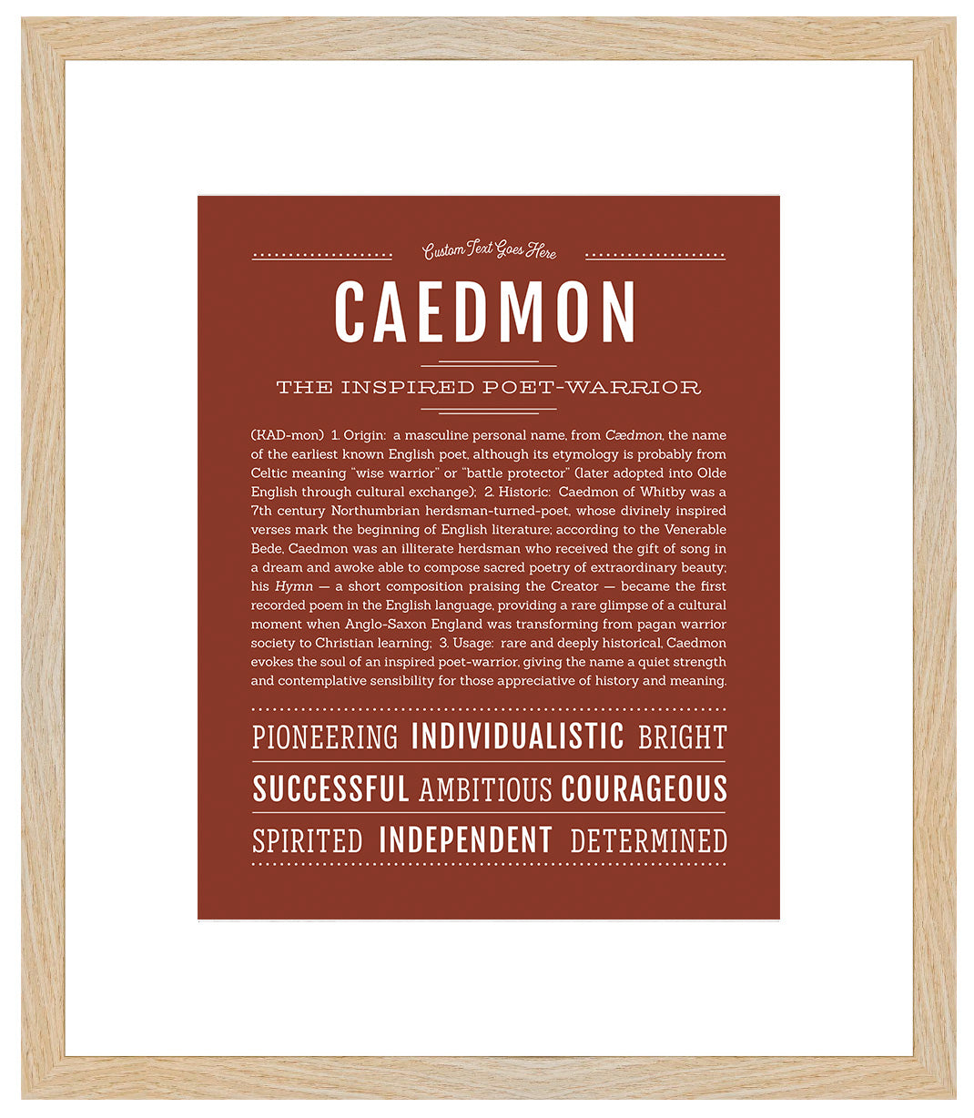Frame Options | Bordeaux | Maple Frame, Matted