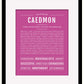 Frame Options | Dark Pink | Black Frame, Matted