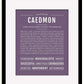 Frame Options | Deep Purple | Black Frame, Matted