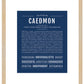 Frame Options | Midnight Blue | Maple Frame, Matted