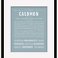 Frame Options | Powder Blue | Black Frame, Matted