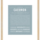 Frame Options | Powder Blue | Maple Frame, Matted