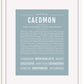 Frame Options | Powder Blue | White Frame, Matted