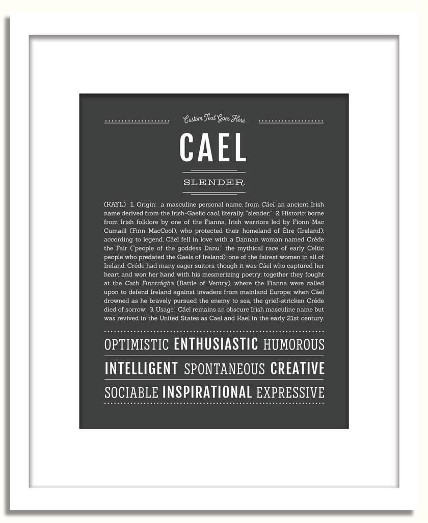 Cael | Name Art Print - Personalized Custom Gifts – Name Stories