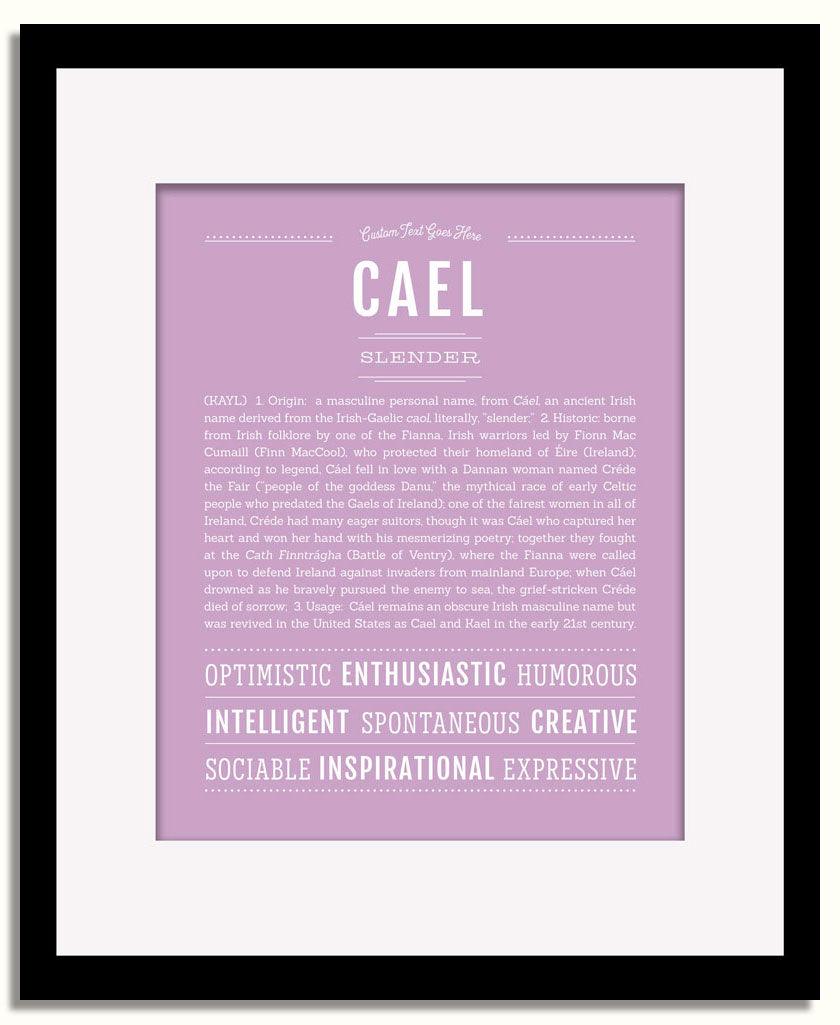 Frame Options | Lilac | Black Frame, Matted