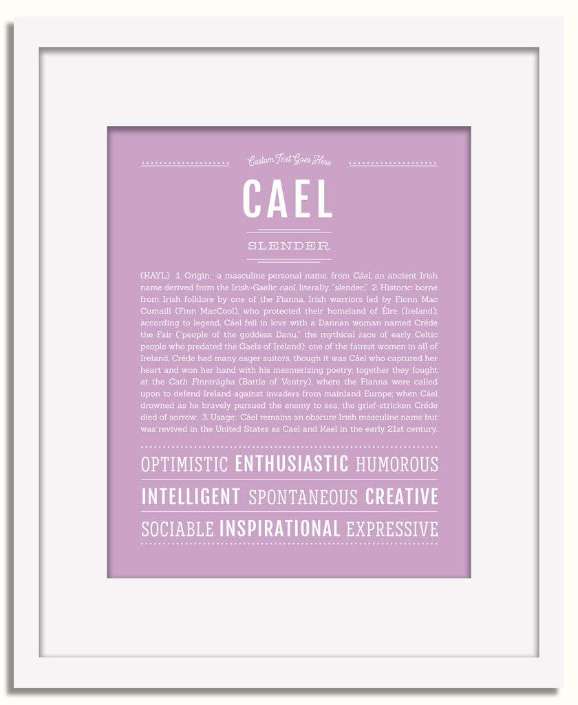 Frame Options | Lilac | White Frame, Matted