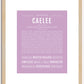 Caelee | Name Art Print