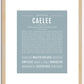 Caelee | Name Art Print