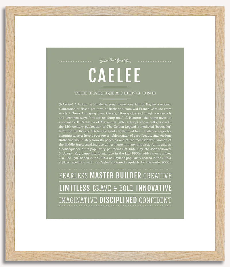 Caelee | Name Art Print