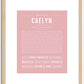 Caelyn | Name Art Print