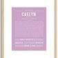 Caelyn | Name Art Print