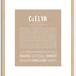 Caelyn | Name Art Print