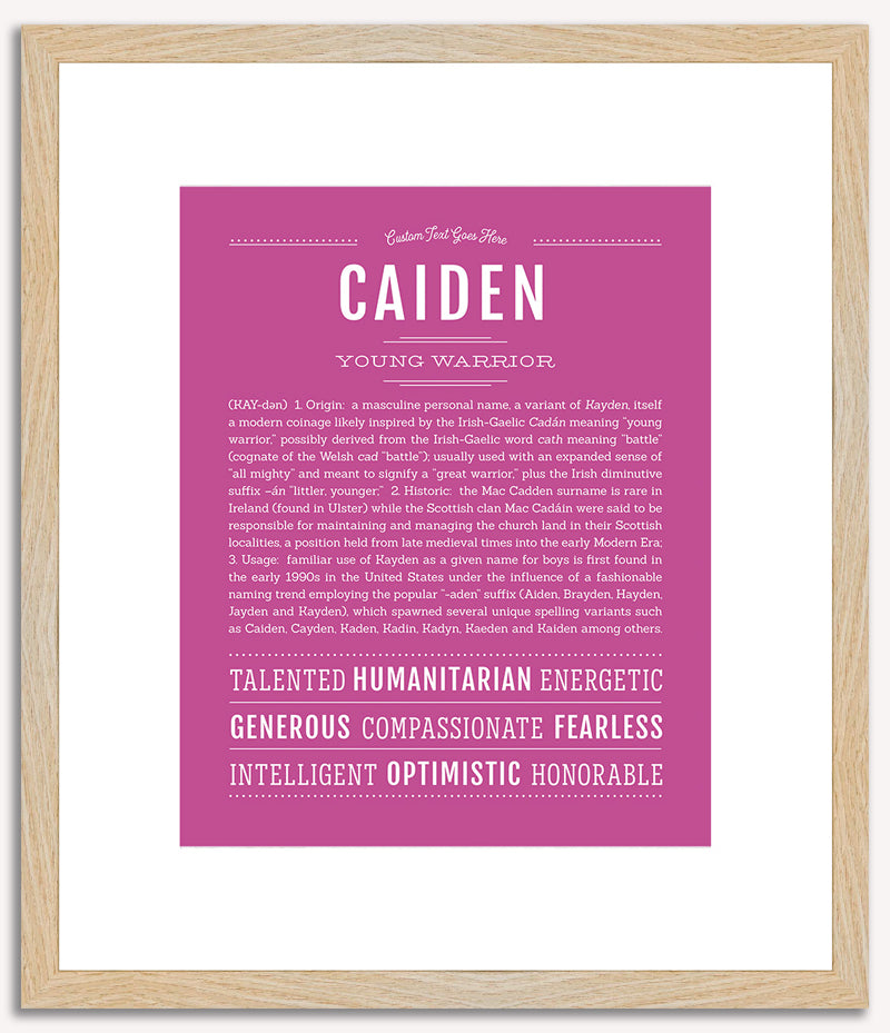 Caiden | Name Art Print