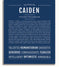 Caiden | Name Art Print – Name Stories