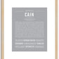 Cain | Name Art Print