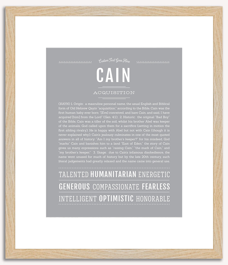 Cain | Name Art Print