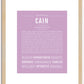 Cain | Name Art Print