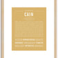 Cain | Name Art Print