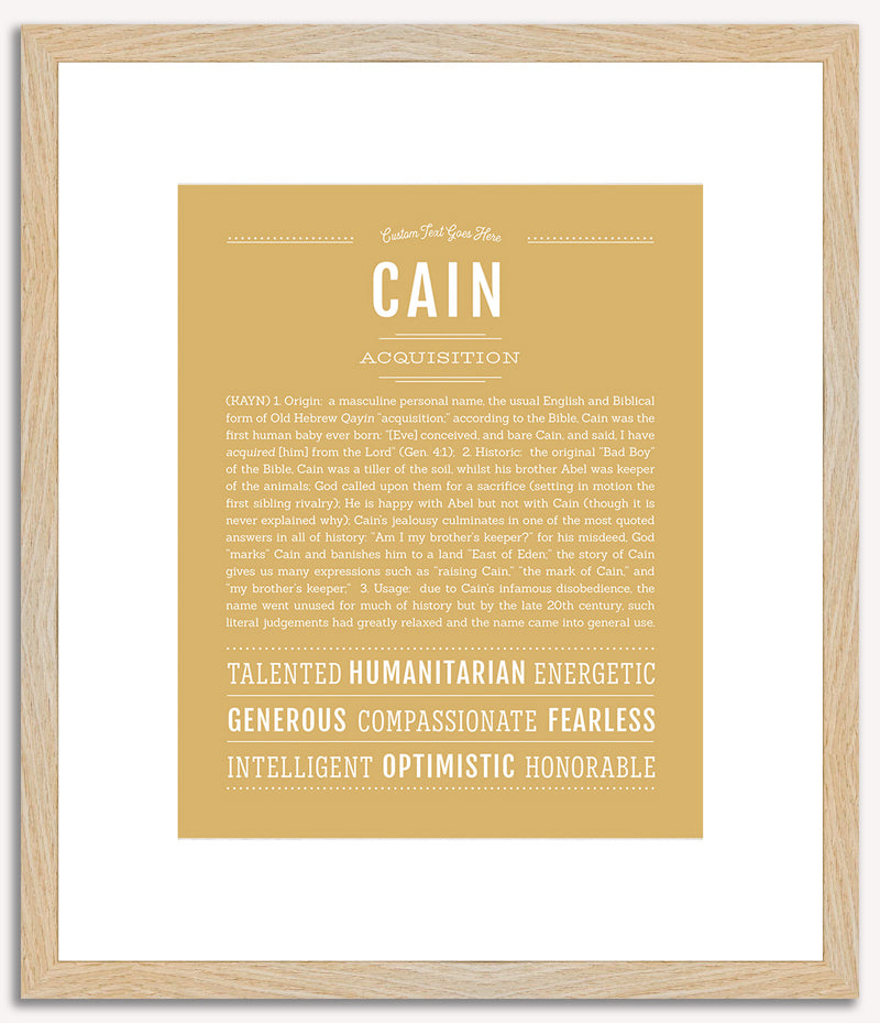 Cain | Name Art Print