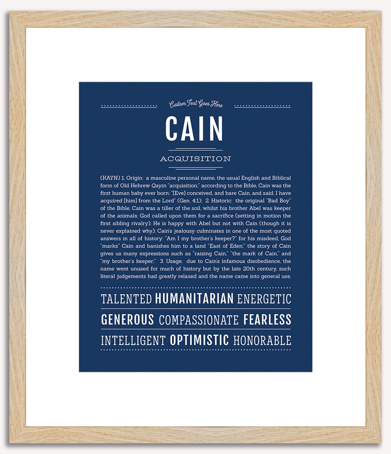 Cain | Name Art Print