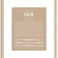 Cain | Name Art Print