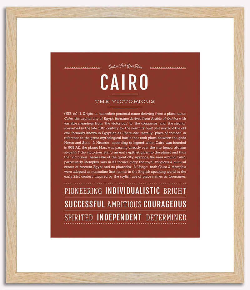 Cairo | Name Art Print