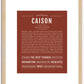 Caison | Name Art Print