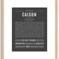 Caison | Name Art Print