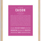 Caison | Name Art Print